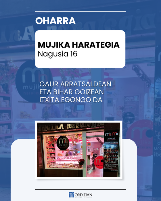 OHARRA: MUJIKA HARATEGIA