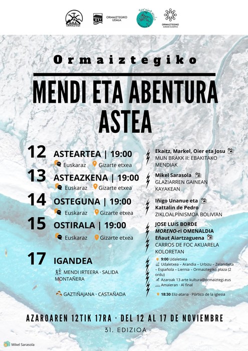 31.Mendi eta Abentura Astea: MUN BRAKK II: EBAKITAKO MENDIAK