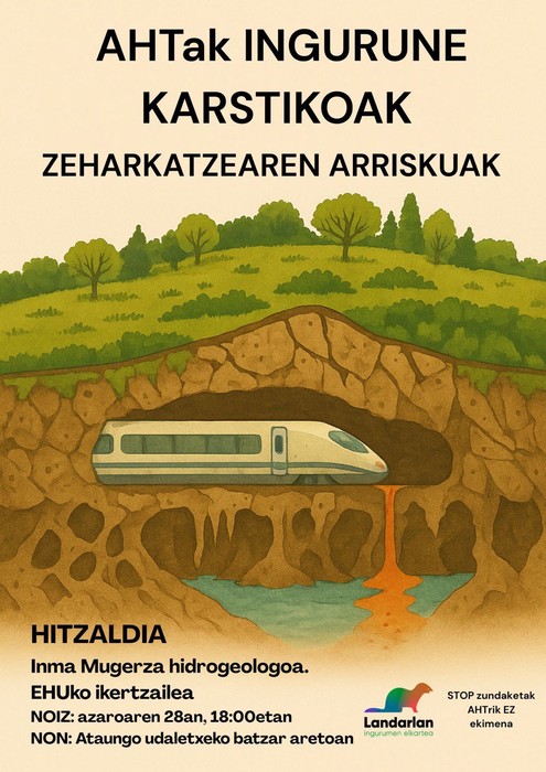 AHTak ingurune karstikoak zeharkatzearen arriskuak