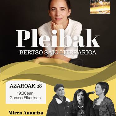 'Pleibak' bertso saio literarioa