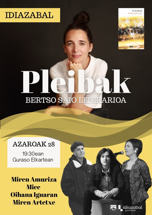 'Pleibak' bertso saio literarioa