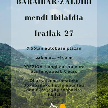 Baraibar-Zaldibia mendi ibilaldia