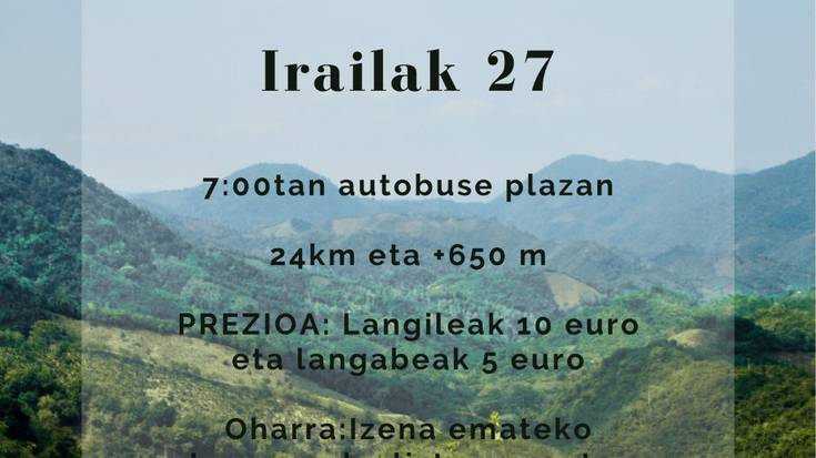 Baraibar-Zaldibia mendi ibilaldia