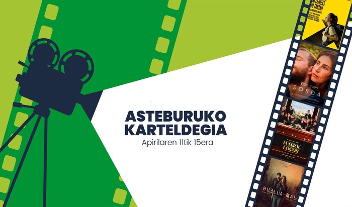 Asteburuko zinema eta antzerki karteldegia