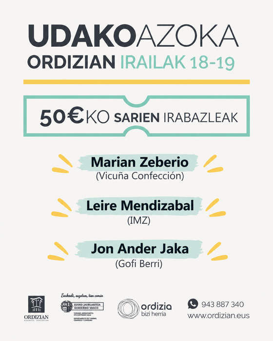 UDAKO AZOKAKO 50€-KO EROSKETA-BALEEN IRABAZLEAK BADITUGU!