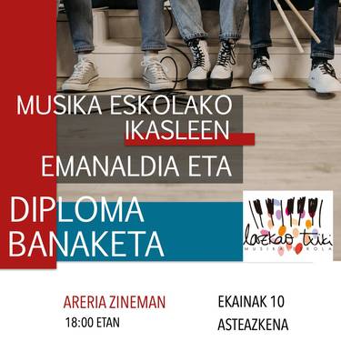 Lazkao Txiki Musika Eskolako ikasleen emanaldia