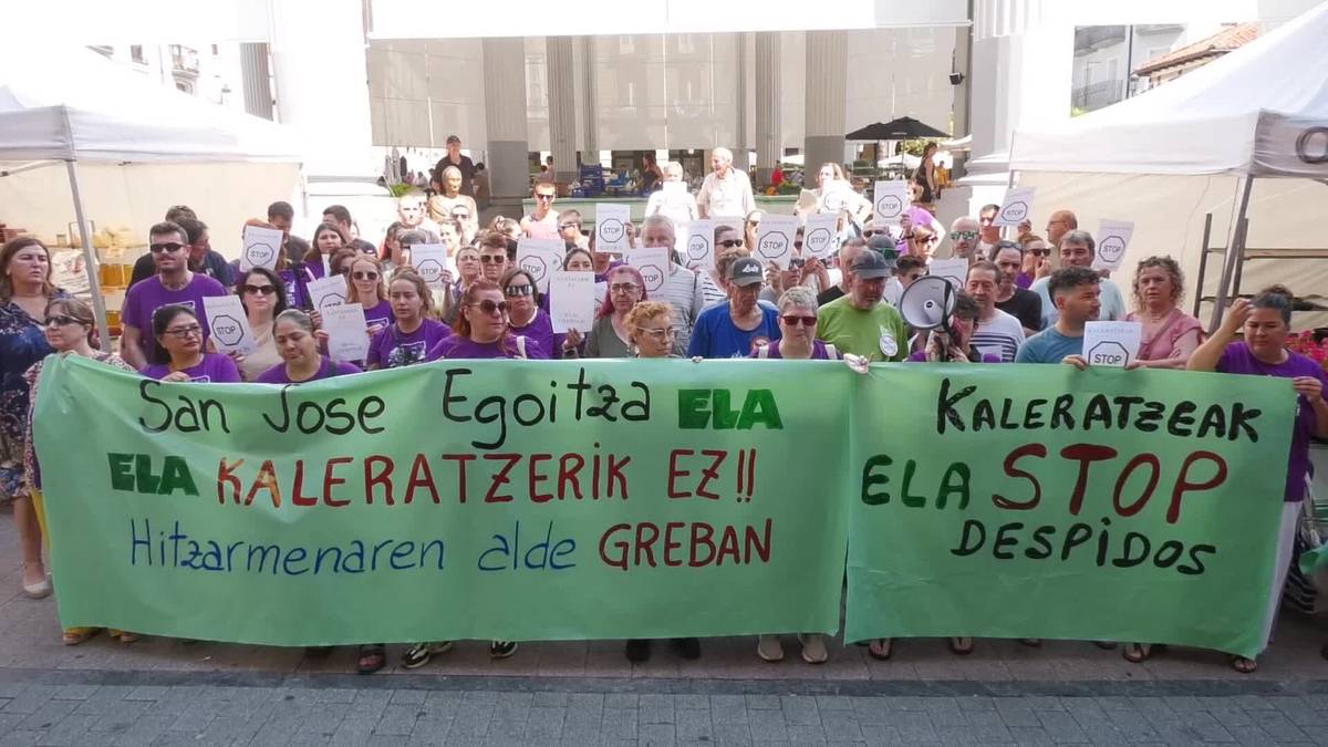 San Jose egoitzako grebalari bat kaleratu dutela salatu dute langileek