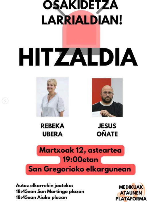 "Osakidetza larrialdian!" hitzaldia