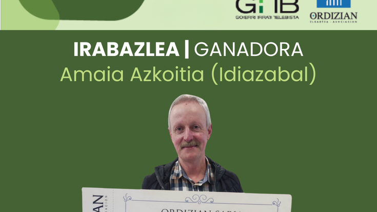 GITB ZOZKETAREN IRABAZLEA: Amaia Azkoitia (Idiazabal)