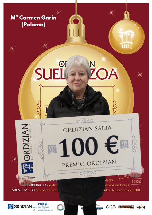 ORDIZIAN BALEAK BANATZEN: Mª CARMEN GARIN