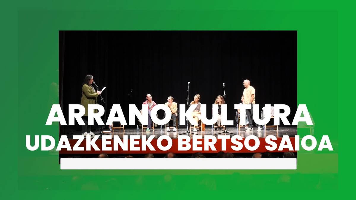 Udazkeneko bertso saioa egin zuten Arrano Kulturak antolatuta