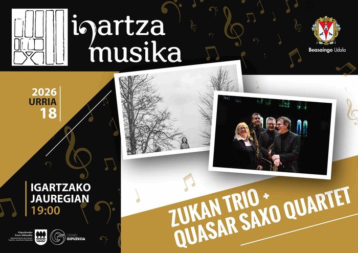Igartza Musika: Trio Zukan + Quasar saxophone quartet