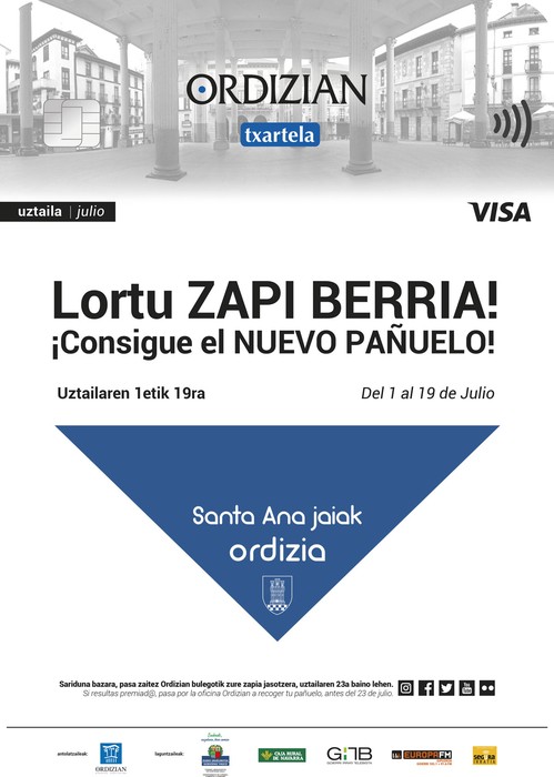 ORDIZIAN VISA TXARTELA: UZTAILA, Lortu zapi berria!