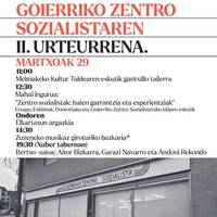 Goierriko Zentro Sozialistaren II. urteurrena