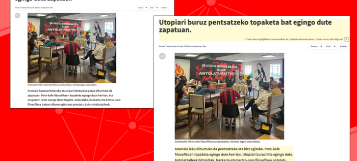 Sinpleago, baina mamia galdu gabe