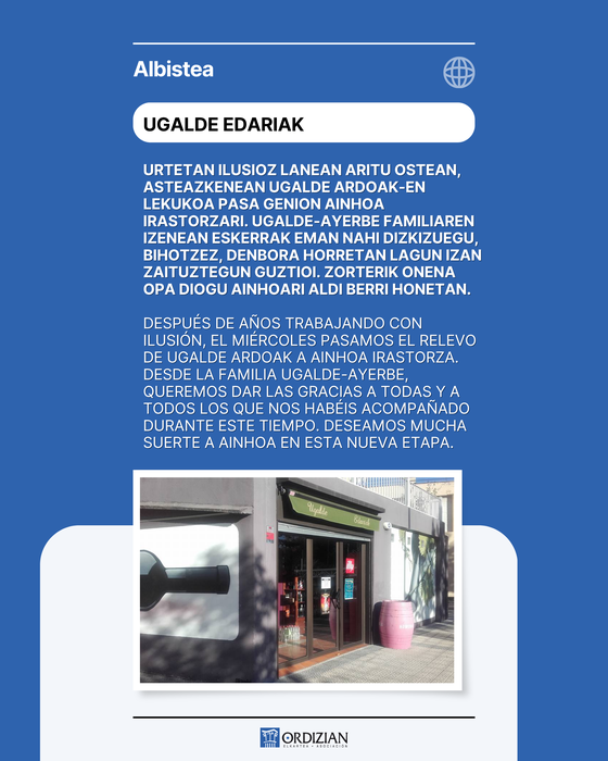 OHARRA: UGALDE EDARIAK-EN MEZUA