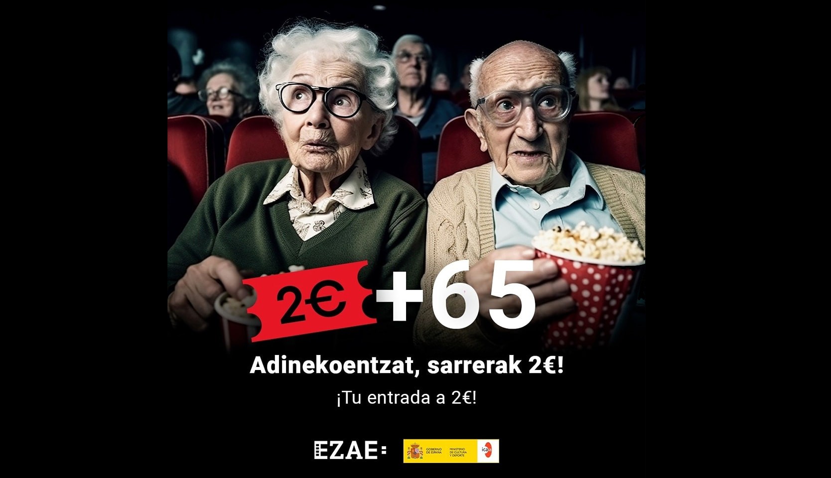 Adinekoek, 2€ ko deskontua sarreran