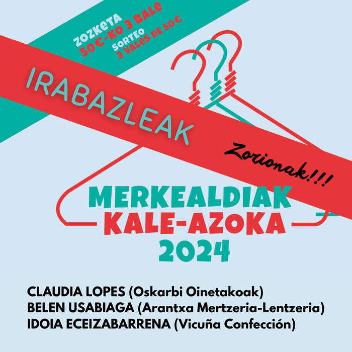 MERKEALDITAKO KALE AZOKA: Zozketaren irabazleak