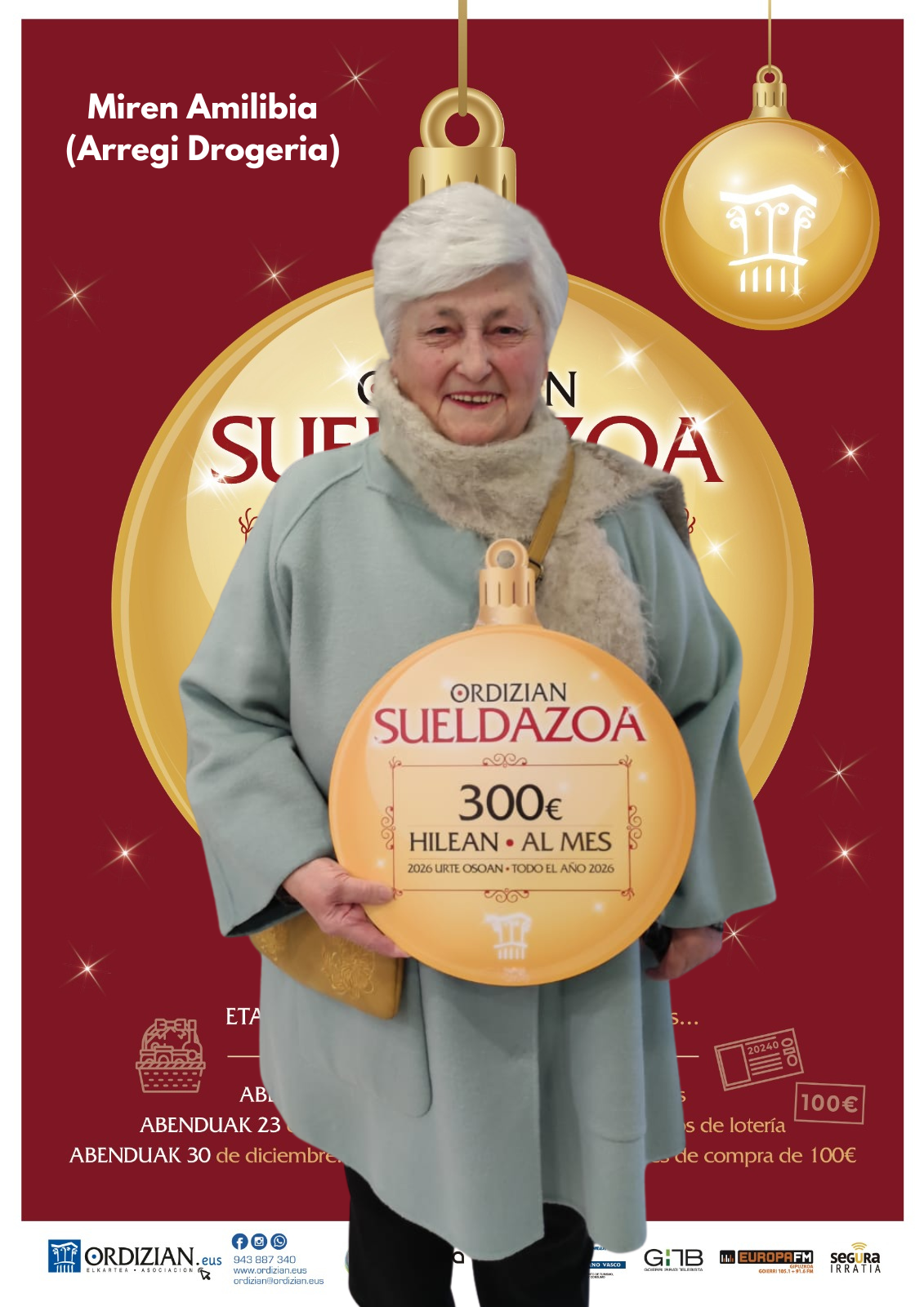ORDIZIAN SUELDAZOAREN IRABAZLEA: MIREN AMILIBIA