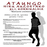 Ataungo hiru auzoetako XLV. zeharkaldia