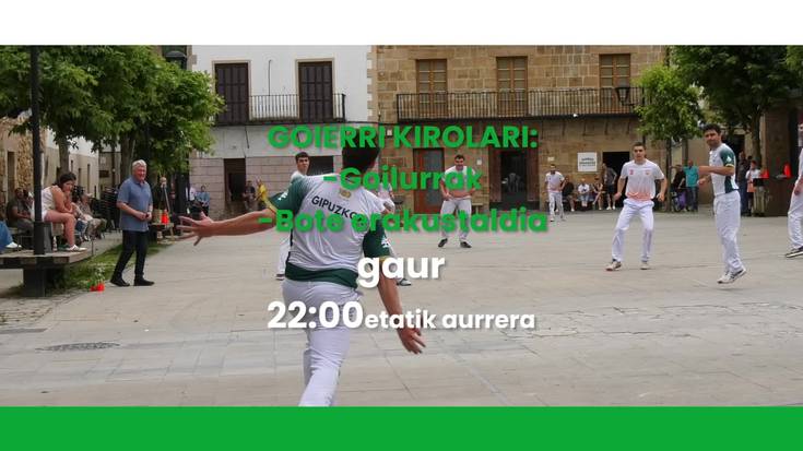 22:00etatik aurrera Goierri Kirolari saioa