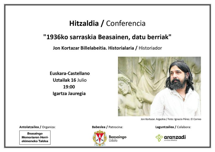 1936ko sarraskia Beasainen, datu berriak