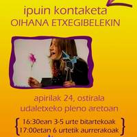 Ipuin kontaketa Oihana Etxegibelekin