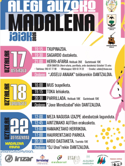 Alegi auzoko Madalenak