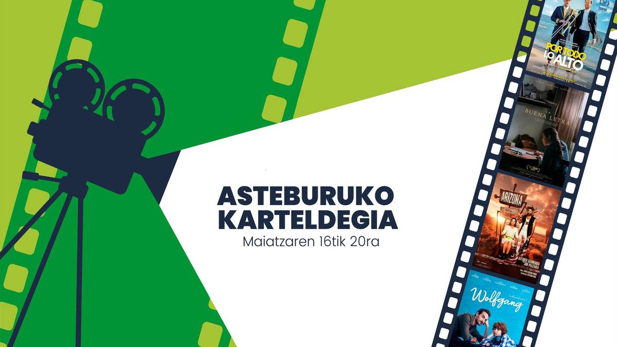Asteburuko zinema eta antzerki karteldegia