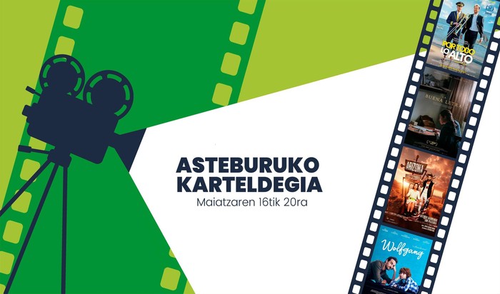 Asteburuko zinema eta antzerki karteldegia
