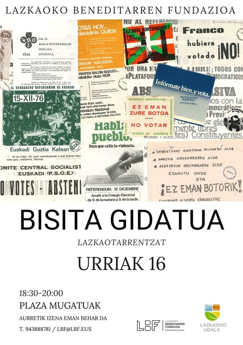 Lazkaoko Beneditar Fundaziora bisita