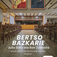 Bertso bazkaria Julio Soto eta Iker Zubeldiarekin