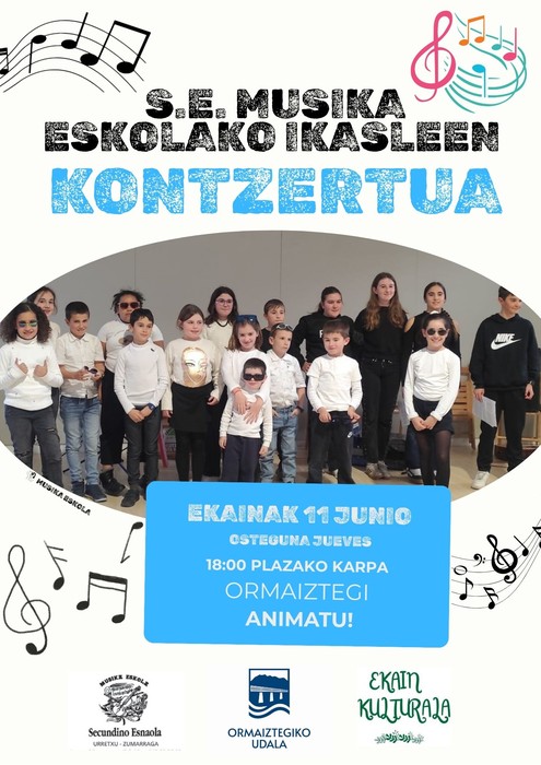 Sekundino Esnaola musika eskolaren kontzertua