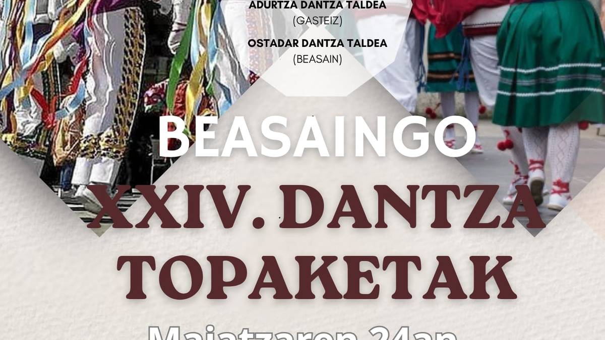 Beasaingo Dantza Topaketen XXIV. Eguna, datorren maiatzaren 24an