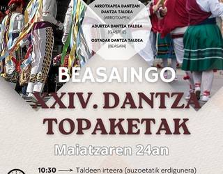 Beasaingo Dantza Topaketen XXIV. Eguna, datorren maiatzaren 24an