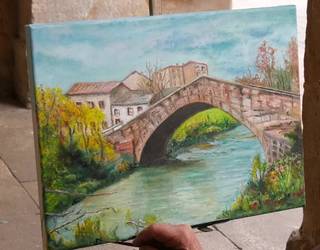 Urtero bezala, Kimetz elkarteko emakumeek Kalean Margotzen ekimena ospatu dute