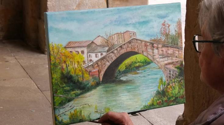 Urtero bezala, Kimetz elkarteko emakumeek Kalean Margotzen ekimena ospatu dute