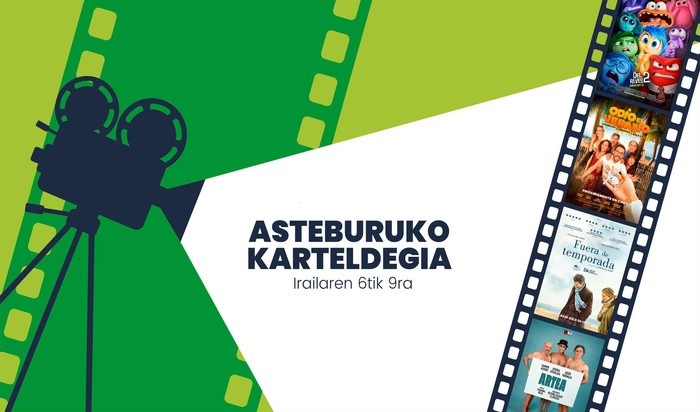 Asteburuko zinema eta antzerki karteldegia