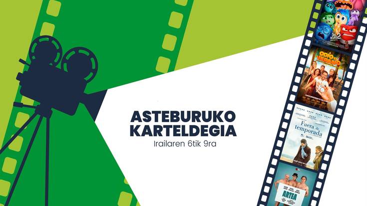 Asteburuko zinema eta antzerki karteldegia