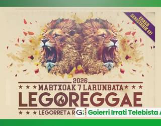 Legoreggae festibalerako sarrera bikoitza