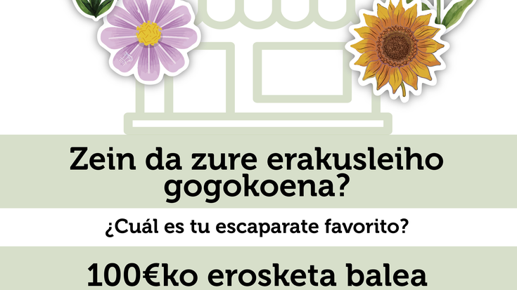 Jon Alzola izan da erakusleiho gogokoena bozkatu dutenen artean zozketatutako 100 euroko erosketa-balearen irabazlea