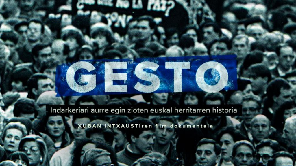 "Gesto" dokumentala Ordiziako Herri Antzokian ikusi ahalko da datorren ostegunean