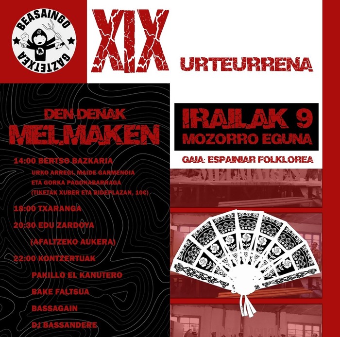 Beasaingo Gaztetxearen XIX. urteurrena