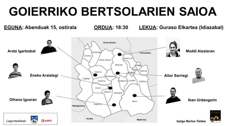 Goierriko bertsolarien saioa
