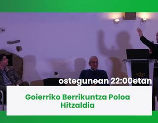 Lemniskatak antolatutako hitzaldia