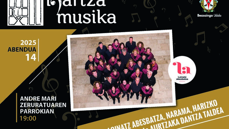 IGARTZA MUSIKA: Loinatz Abesbatza, Narama, Harizko Orkestra eta Aurtzaka Dantza Taldea