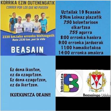 Korrika ezin dutenengatik