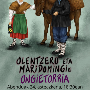 Olentzero eta Mari Domingiri ongietorria