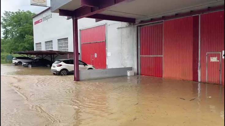 Imeguisa enpresaren kalteak euriaren ondorioz