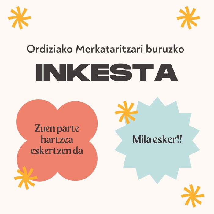 ORDIZIAKO MERKATARITZARI BURUZKO INKESTA